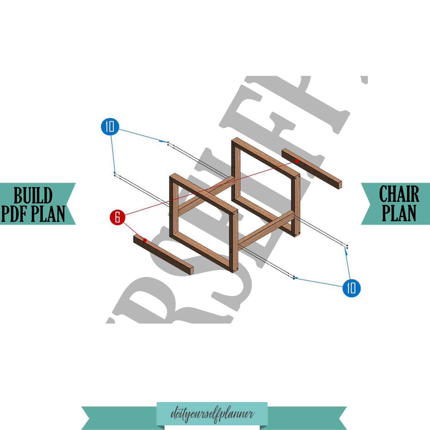 Wooden Chair plan, PDF chair plans, Woodworking plans for chair