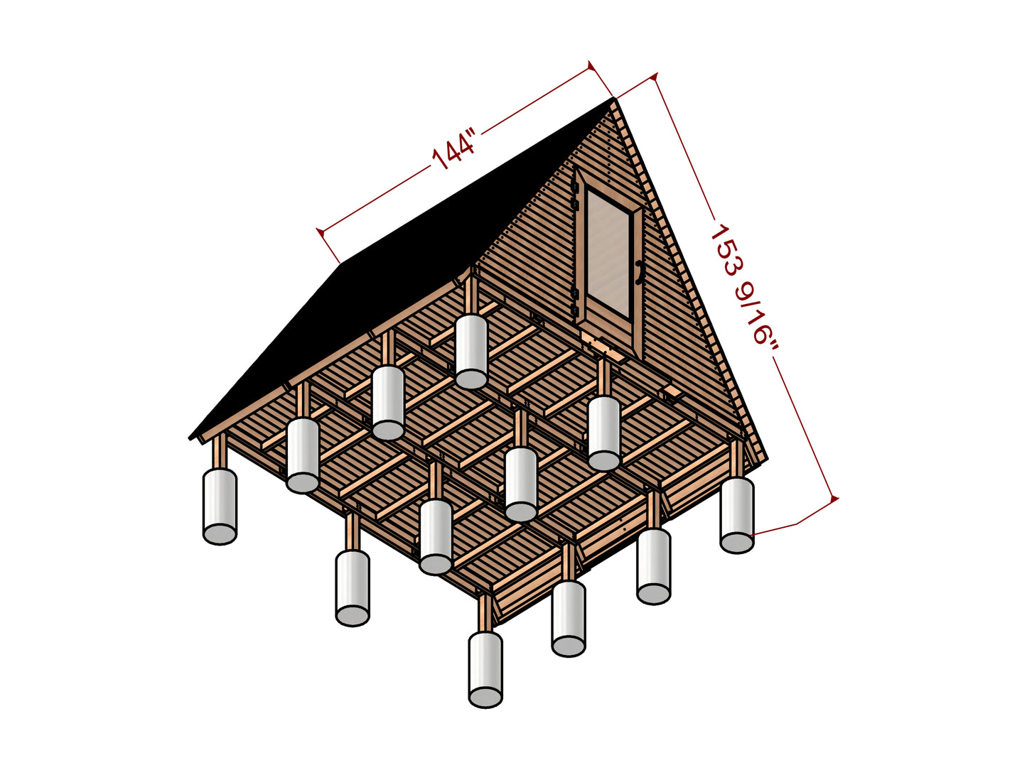 12x12 A frame shed plans, 12x12 playhouse plan, Create Magical Memories with DIY 12x12 Wooden Playhouse Plans | Craftsmanship Meets Imagination