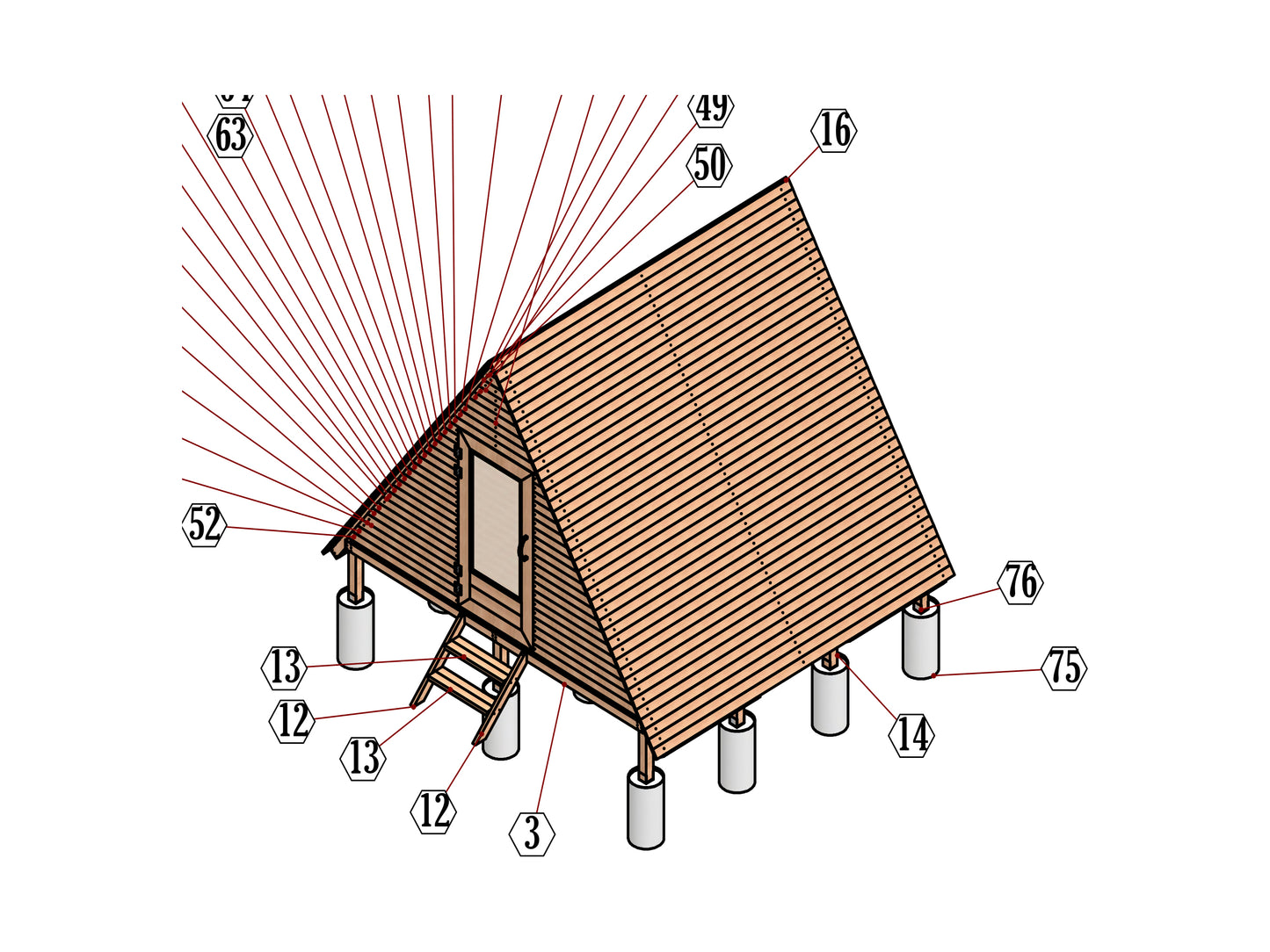 12x12 A frame shed plans, 12x12 playhouse plan, Create Magical Memories with DIY 12x12 Wooden Playhouse Plans | Craftsmanship Meets Imagination