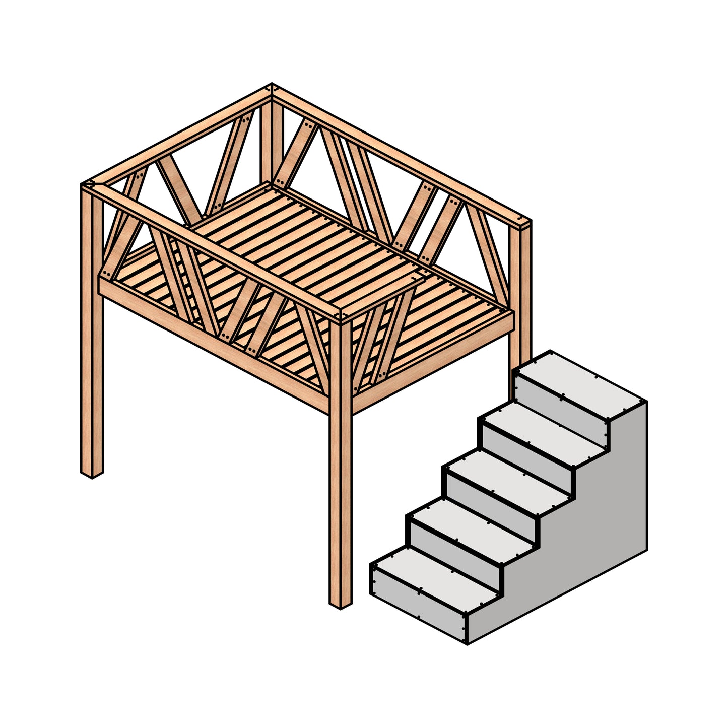 DIY Full-Size Bunk Bed Plans with Built-in Drawers