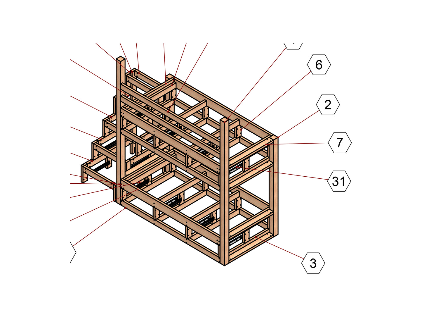 Craft Your 2-Storey Twin Size Bunk Bed with DIY Woodworking Plan