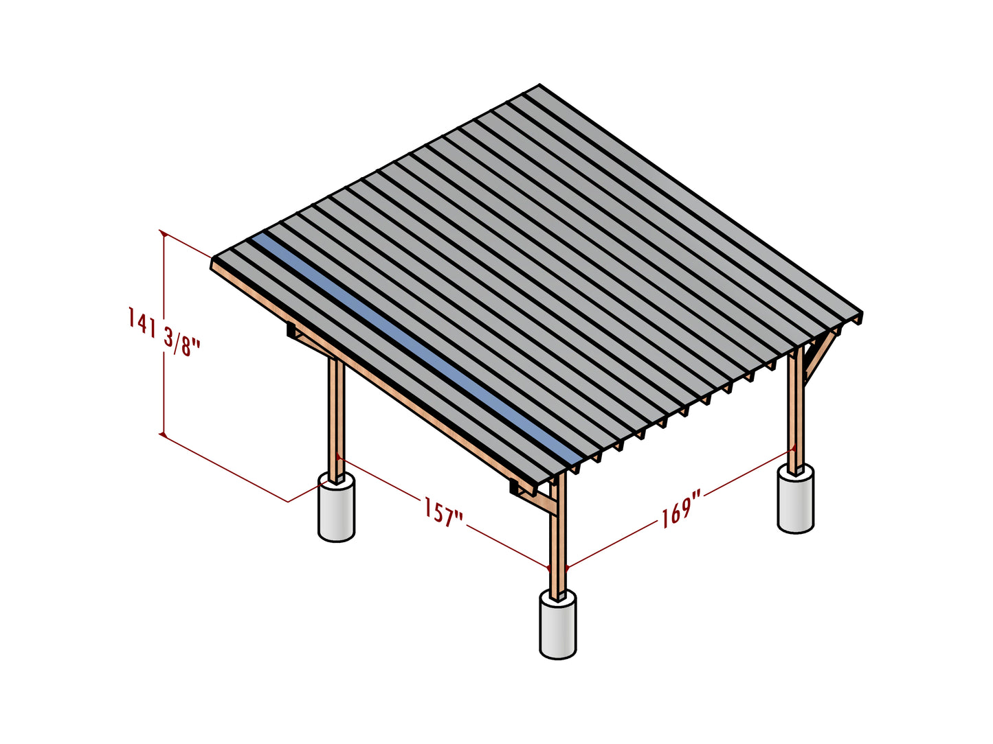 Build Your Own 15x14 Lean-To Carport - DIY Carport Plans with Video Guide