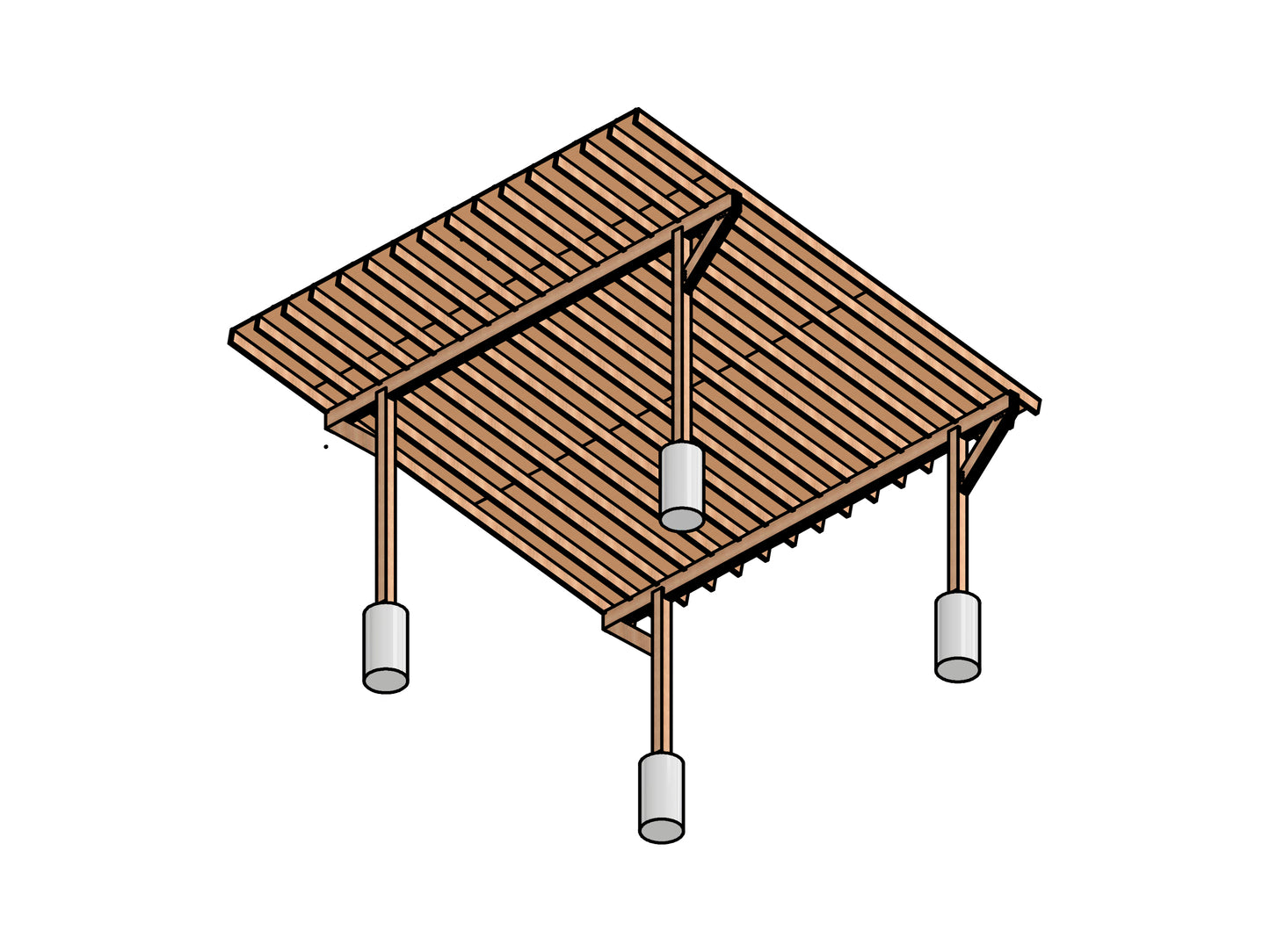 Build Your Own 15x14 Lean-To Carport - DIY Carport Plans with Video Guide