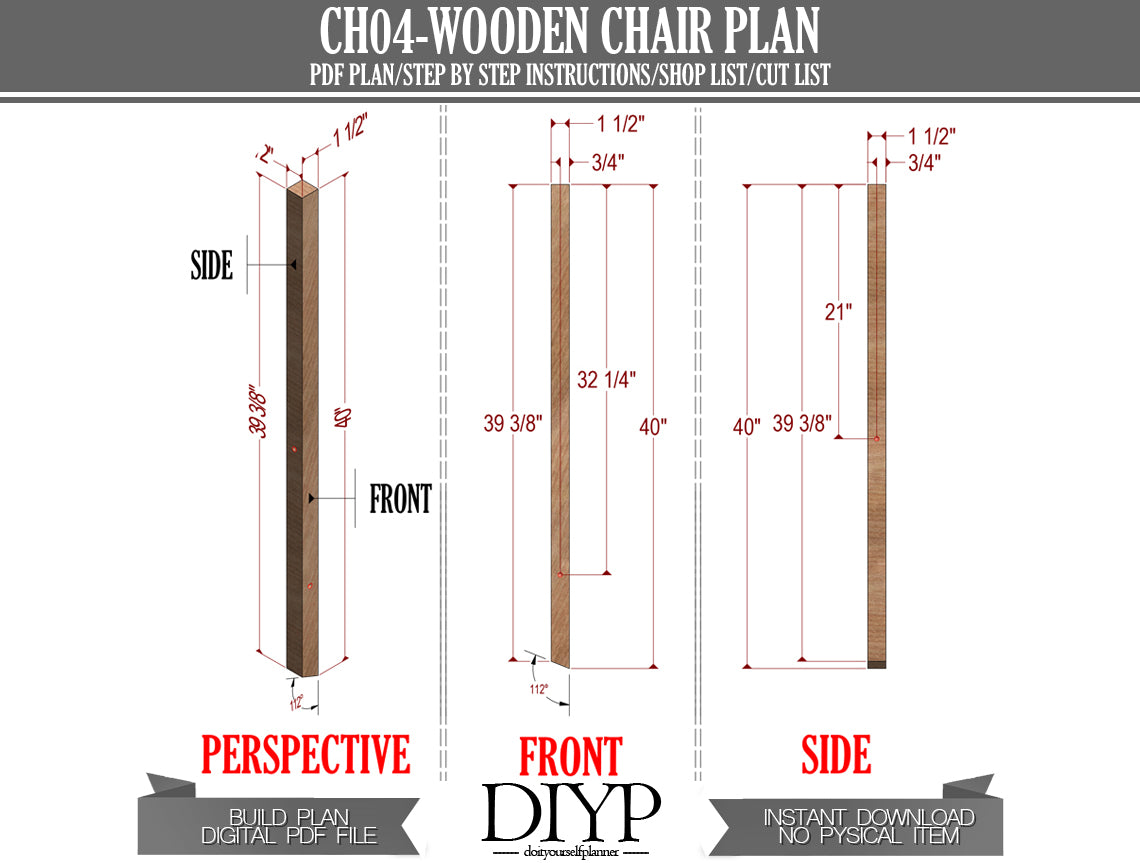 Modern Wooden Chair with Rope Seat Plans