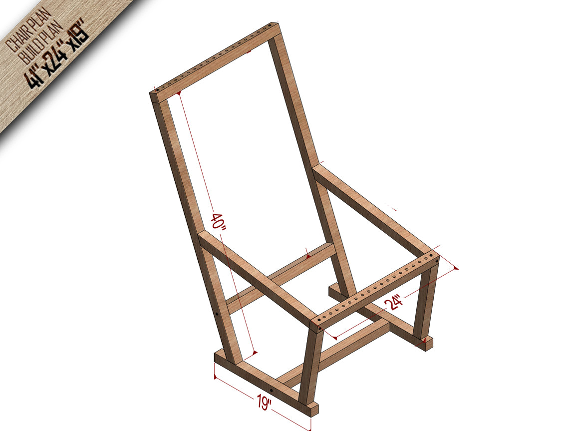 Modern Wooden Chair with Rope Seat Plans