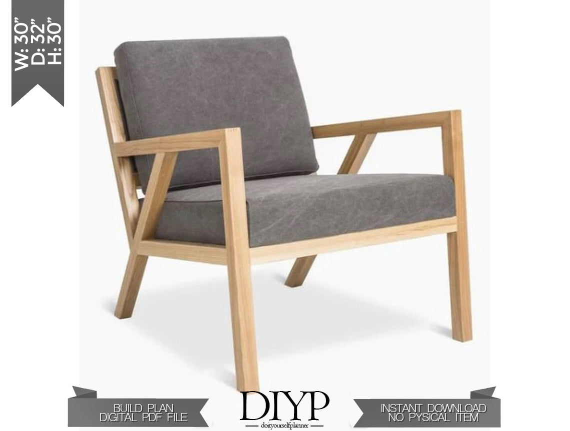 Modern wooden chair plans for woodworking