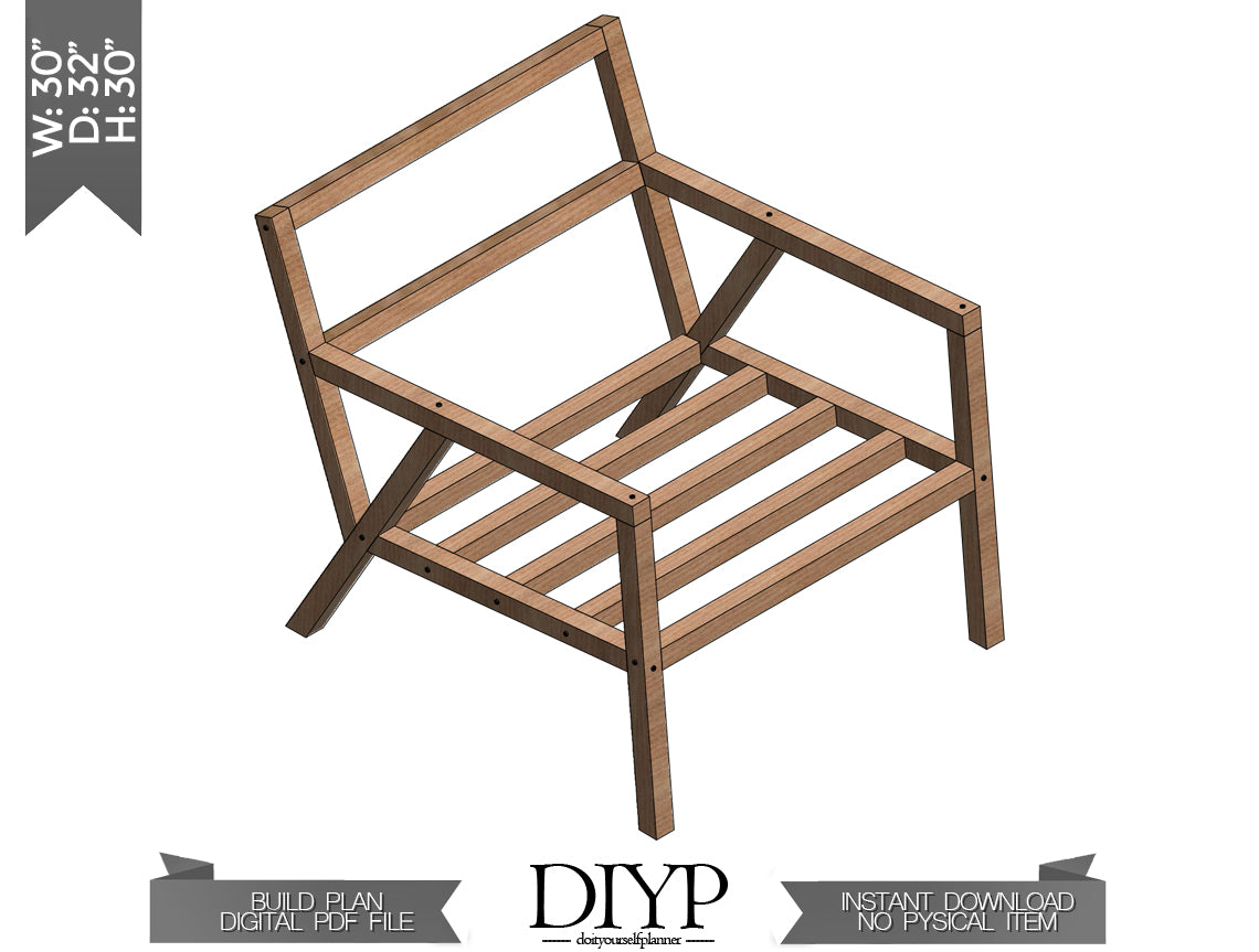 Modern wooden chair plans for woodworking