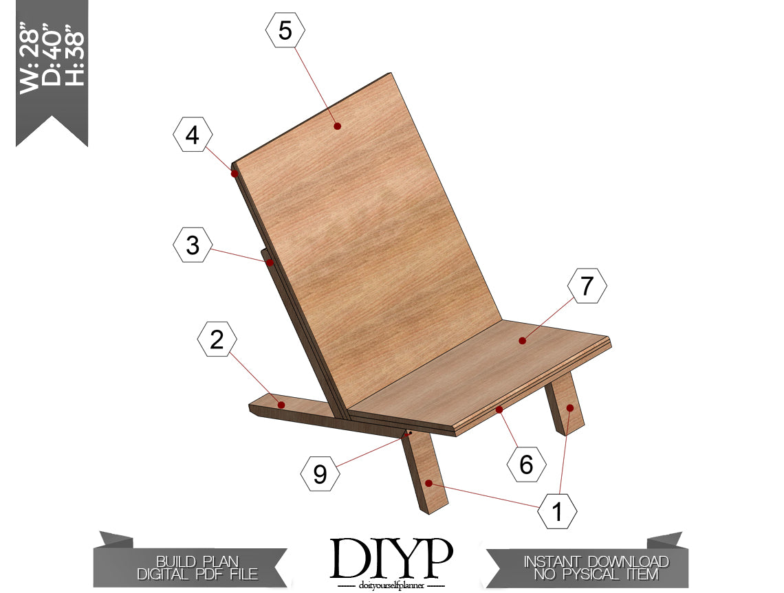 Patio chair Plan, Lawn chair, Outdoor chair, Garden chairs, Wicker chair, Chair cushions, Lounge chair, Outdoor chair plans, diy chair plan