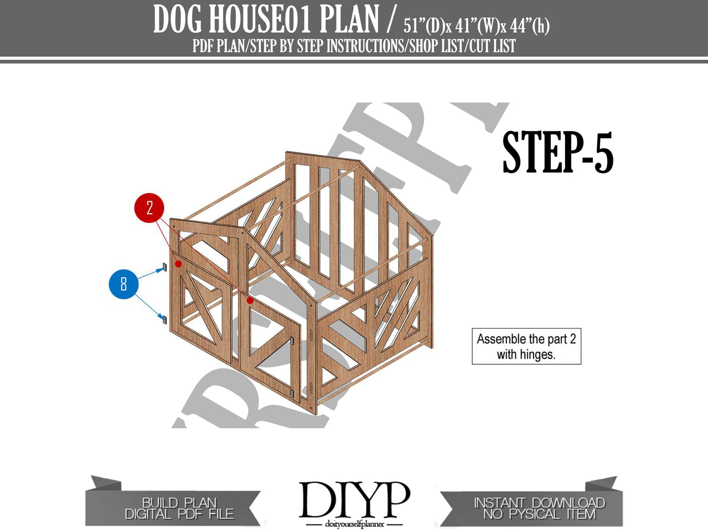 Dog House 01 - DIY Dog House Plans with 3D Animation - Build Your Best Friend a Home