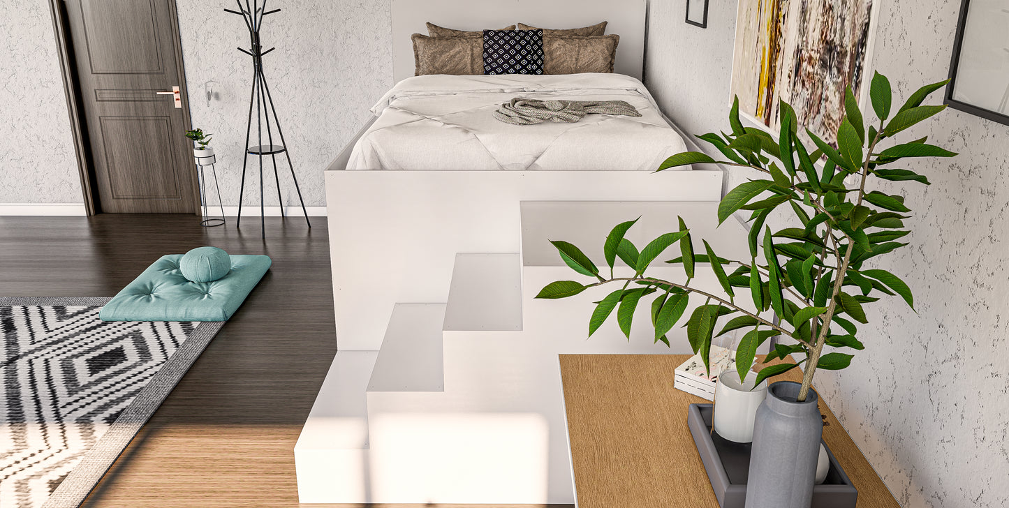 Wooden Bed with Drawers: DIY Woodworking Plans & Animation