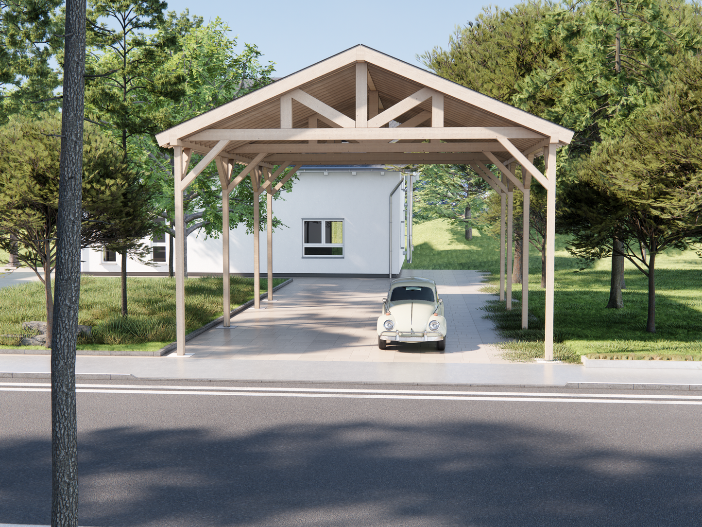 DIY Gable Carport Plans - Spacious 36x28 Carport with Video Guide