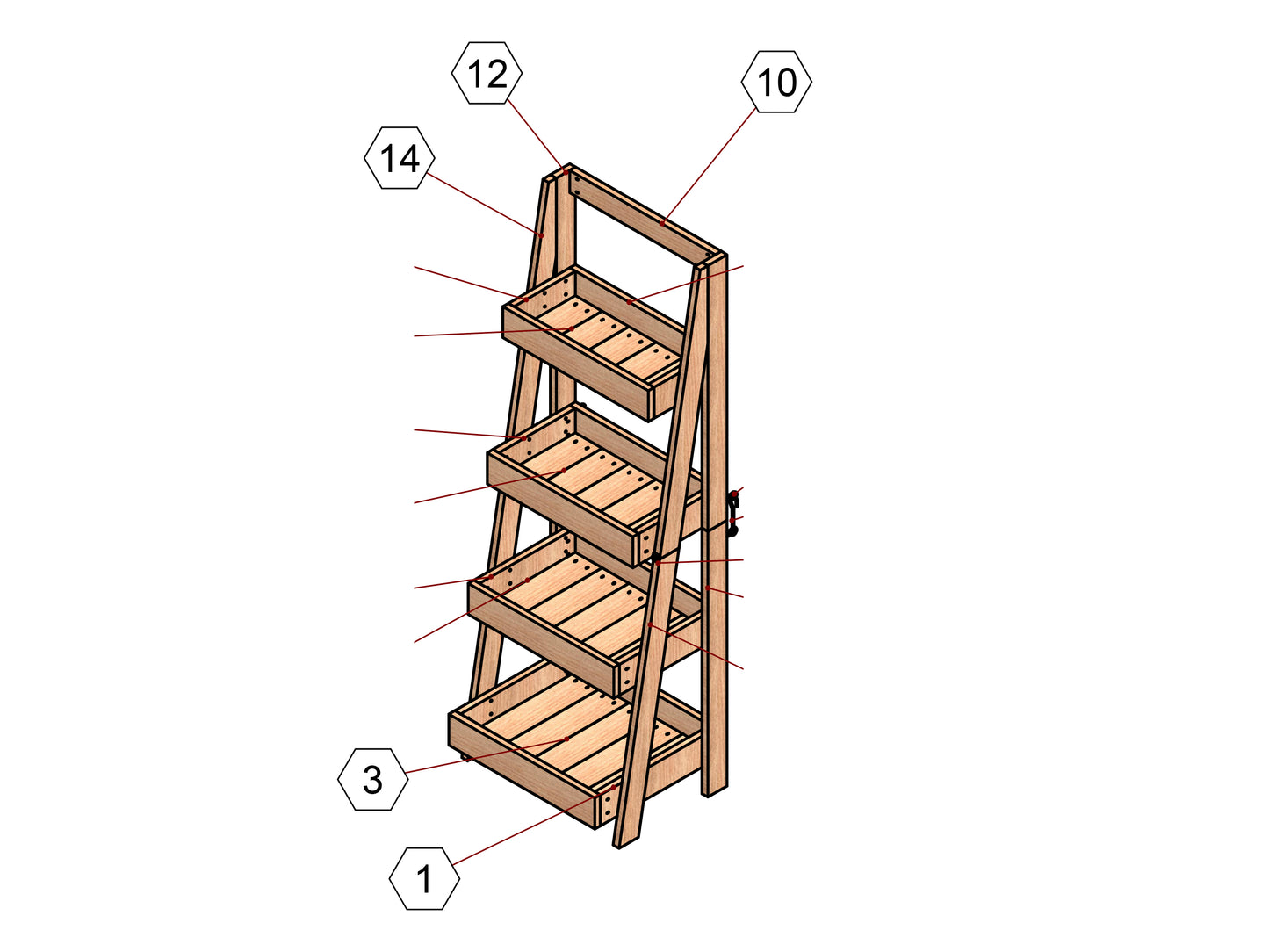 Foldable Wood Stand Plan for DIY Projects