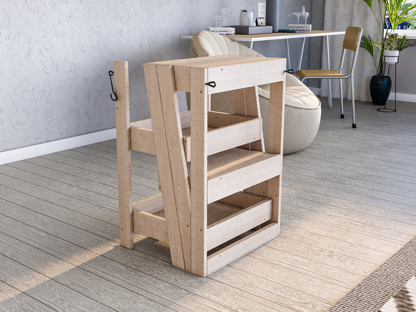 Foldable Wood Stand Plan for DIY Projects
