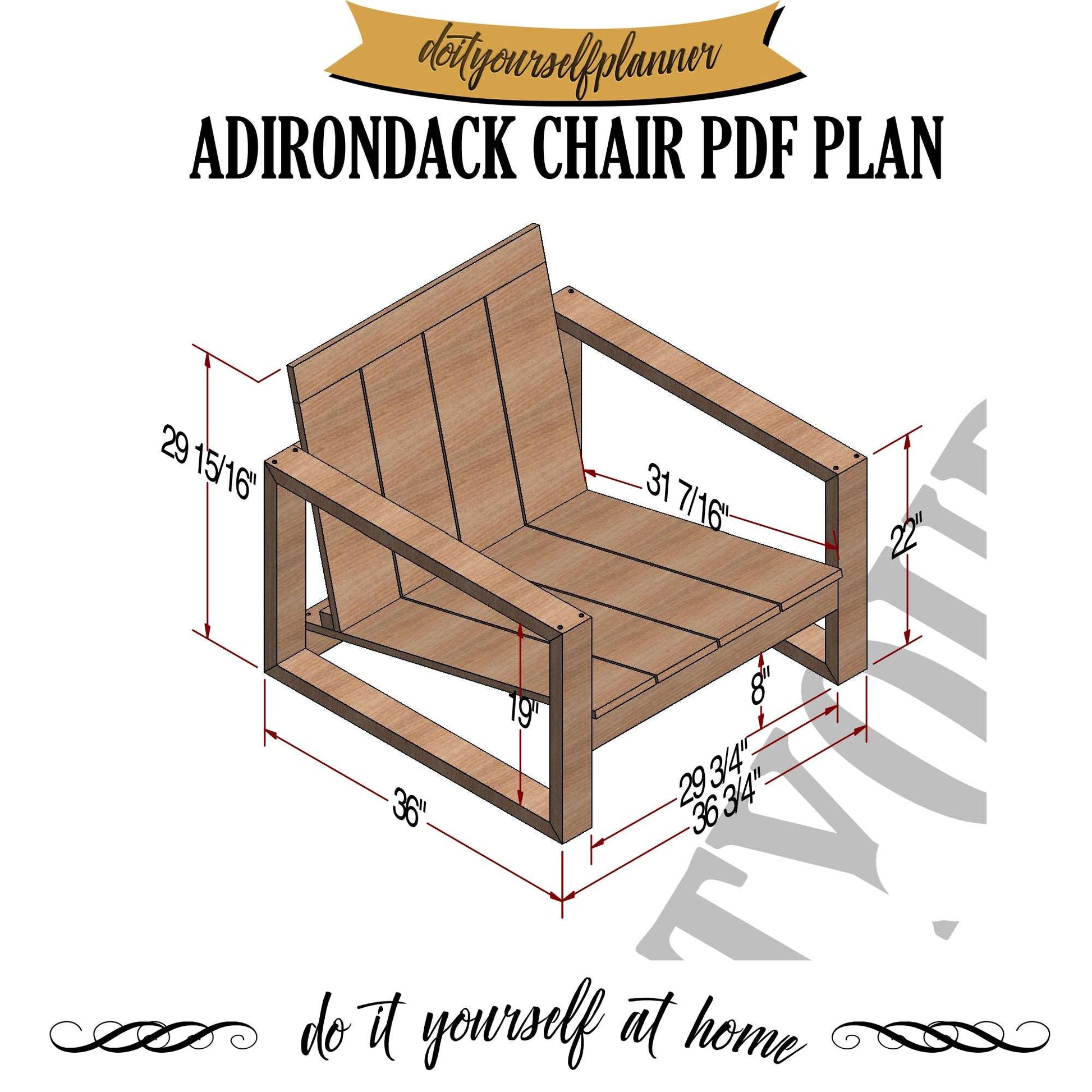 Craft Your Perfect Modern Adirondack Chair | Premium Woodworking Plans for Sale