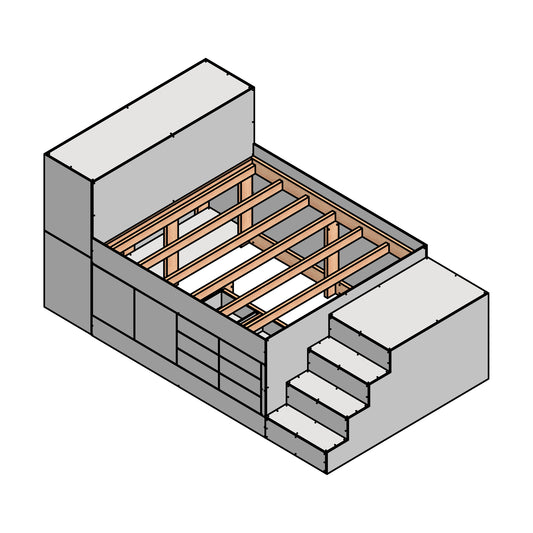 King Bed Plan with Storage: Woodworking Plans