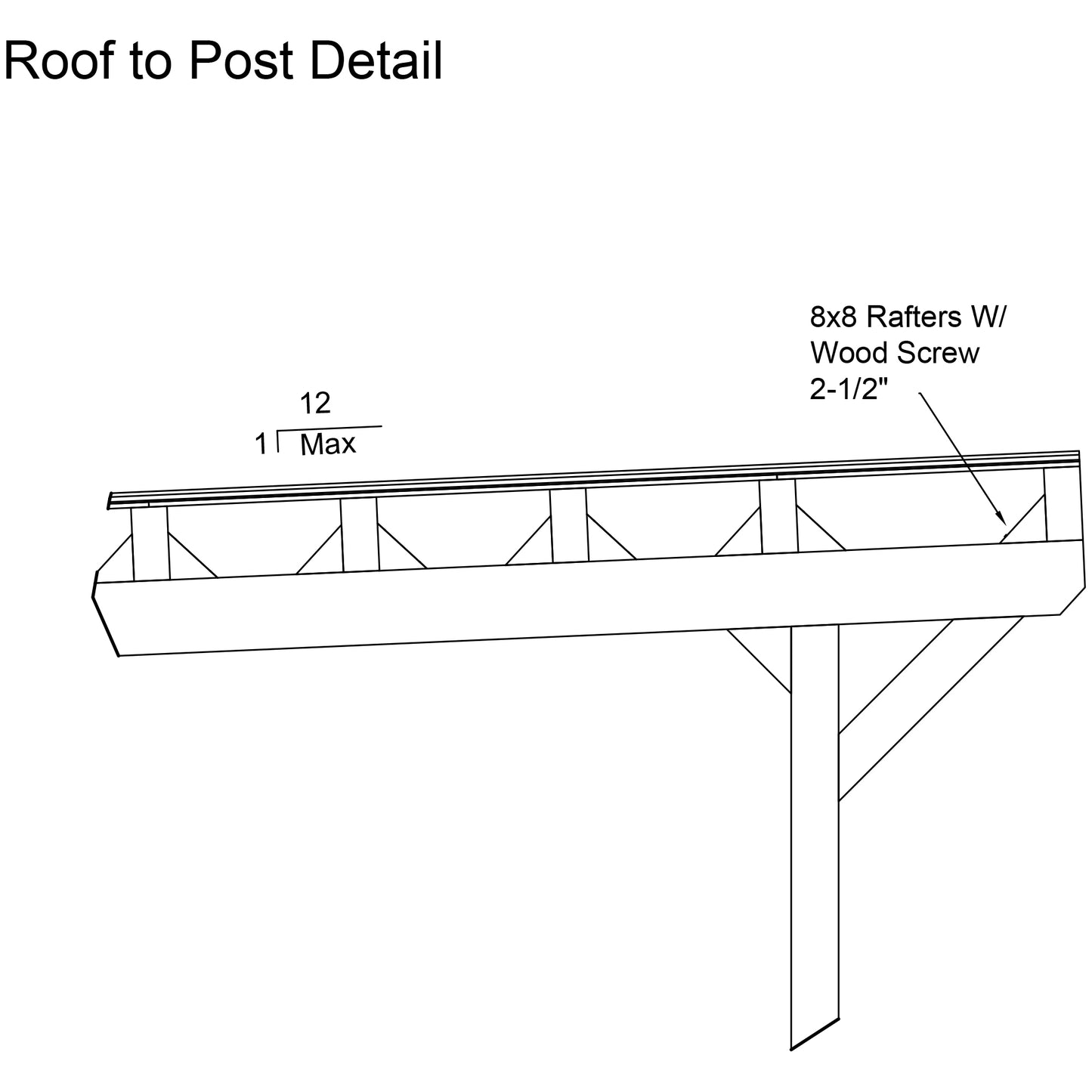 17'x20' Carport Plans DIY Wooden car garage - Download Printable PDF