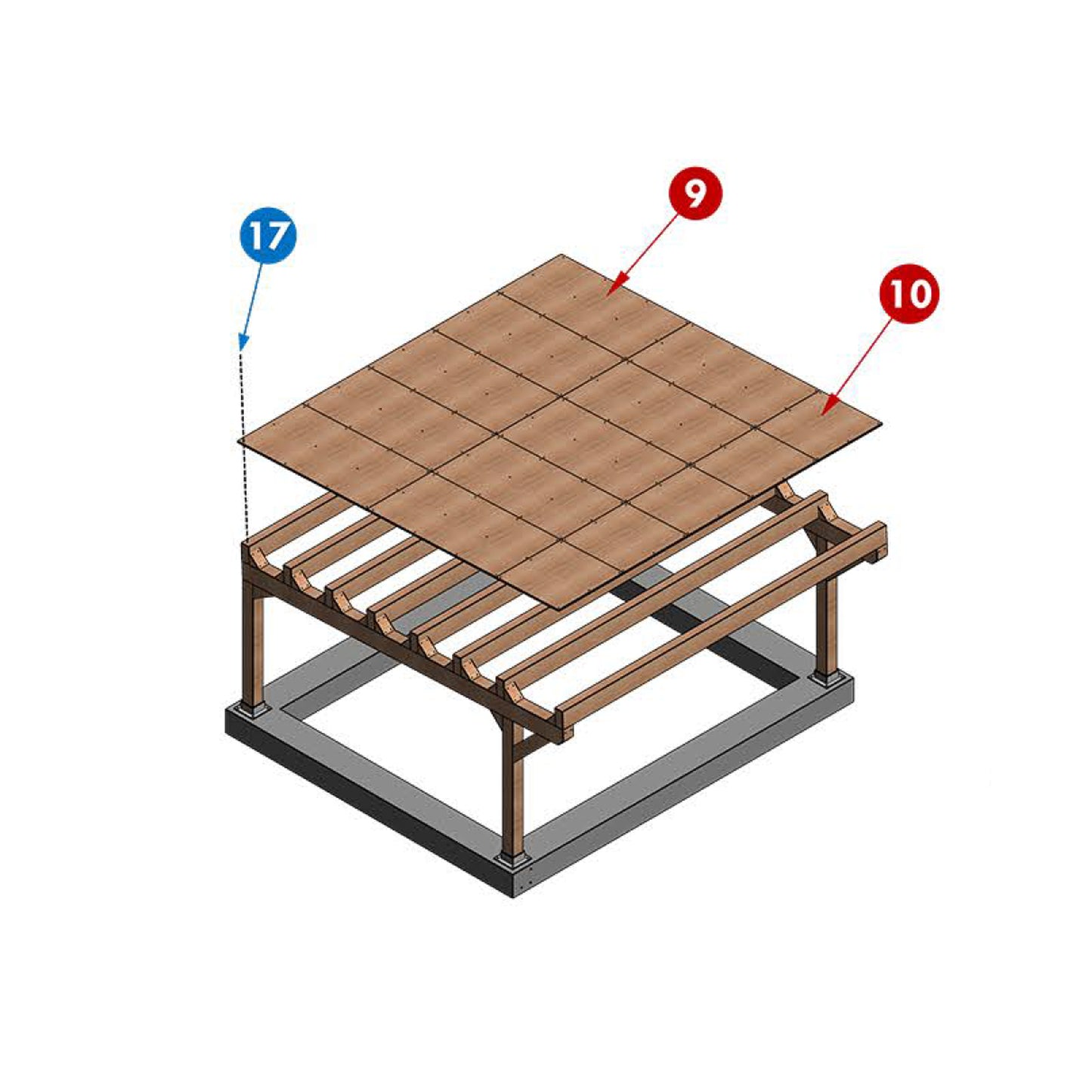 17'x20' Carport Plans DIY Wooden car garage - Download Printable PDF