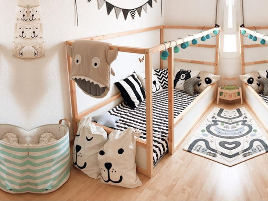 Twin size Montessori Kids' Bed Woodworking Plans