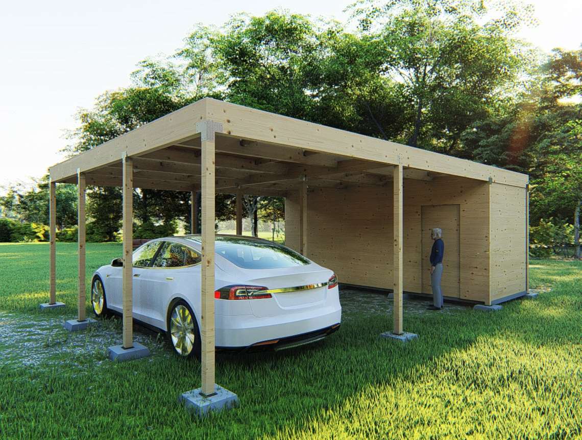 Two car carport with storage plan, carport shed, build a carport, diy garage plans, Two car port plans, car garage build plan,