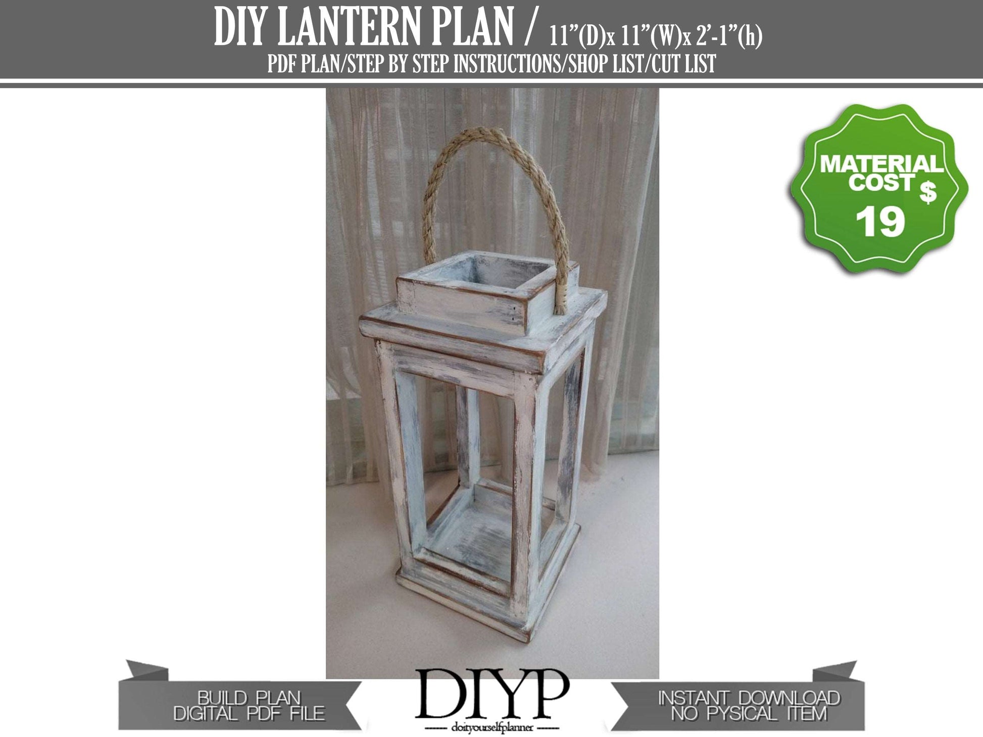 Diy plans for Farmhouse wooden floor lantern - Wooden Lantern for Wedding Table Decoration - Wooden lampion