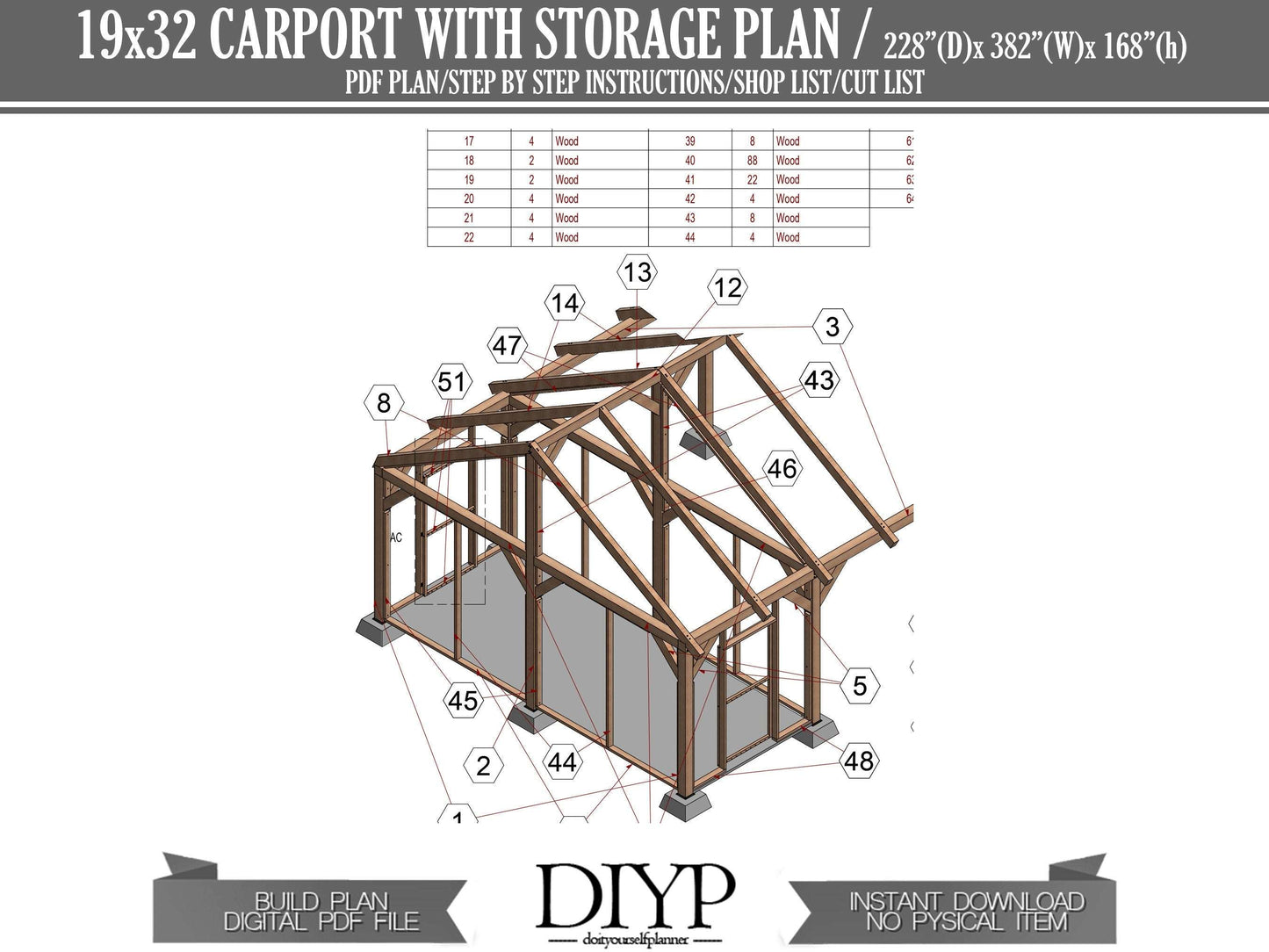 carport with storage plan , car garage build plan , Two car port plans , carport shed, build a carport, diy garage plans