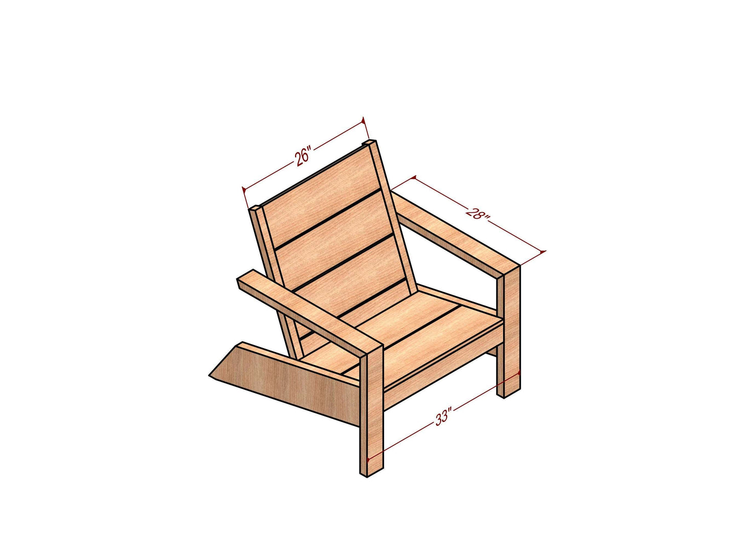 Woodworking plans for Wooden Chair