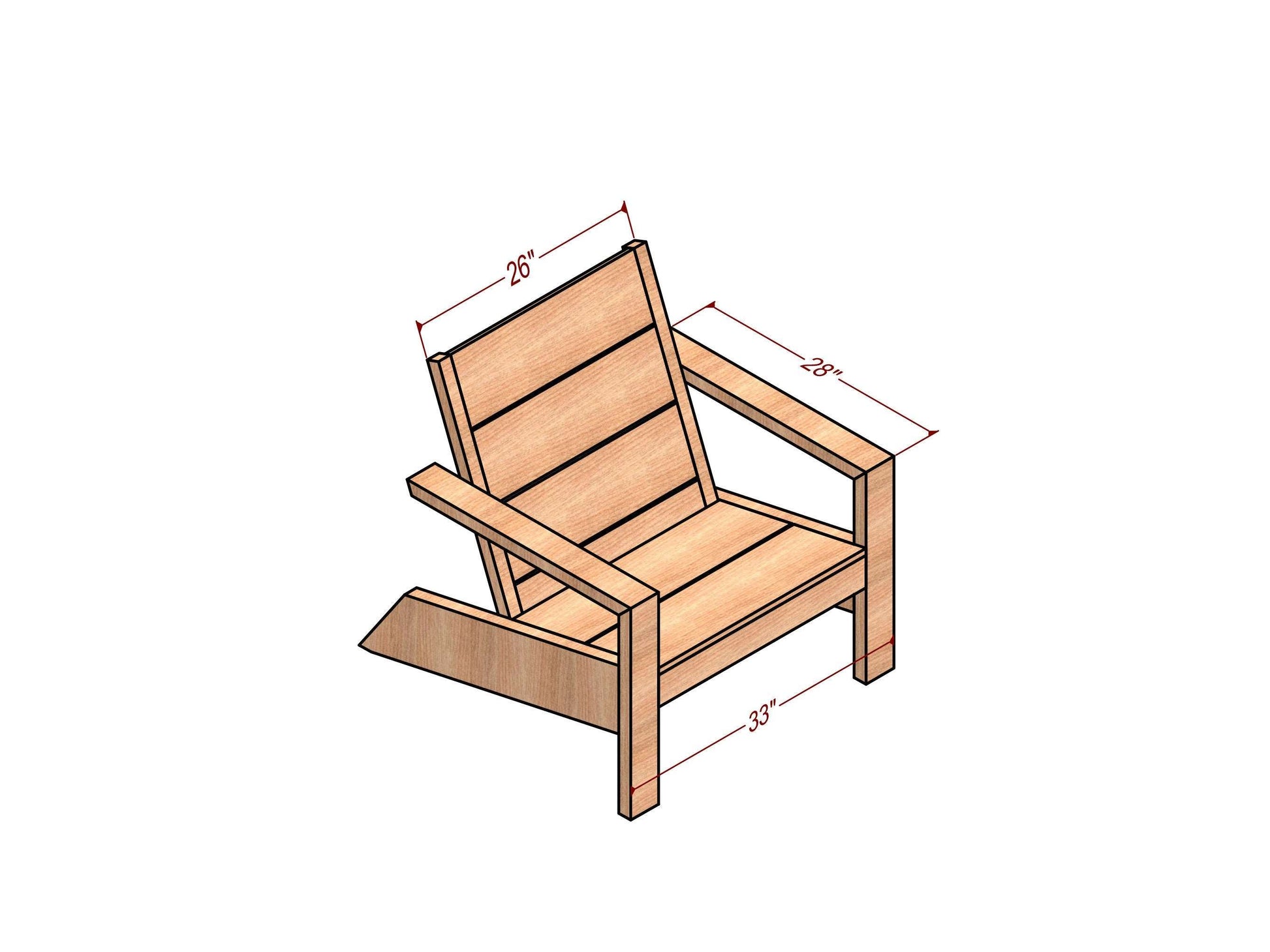 Woodworking plans for Wooden Chair