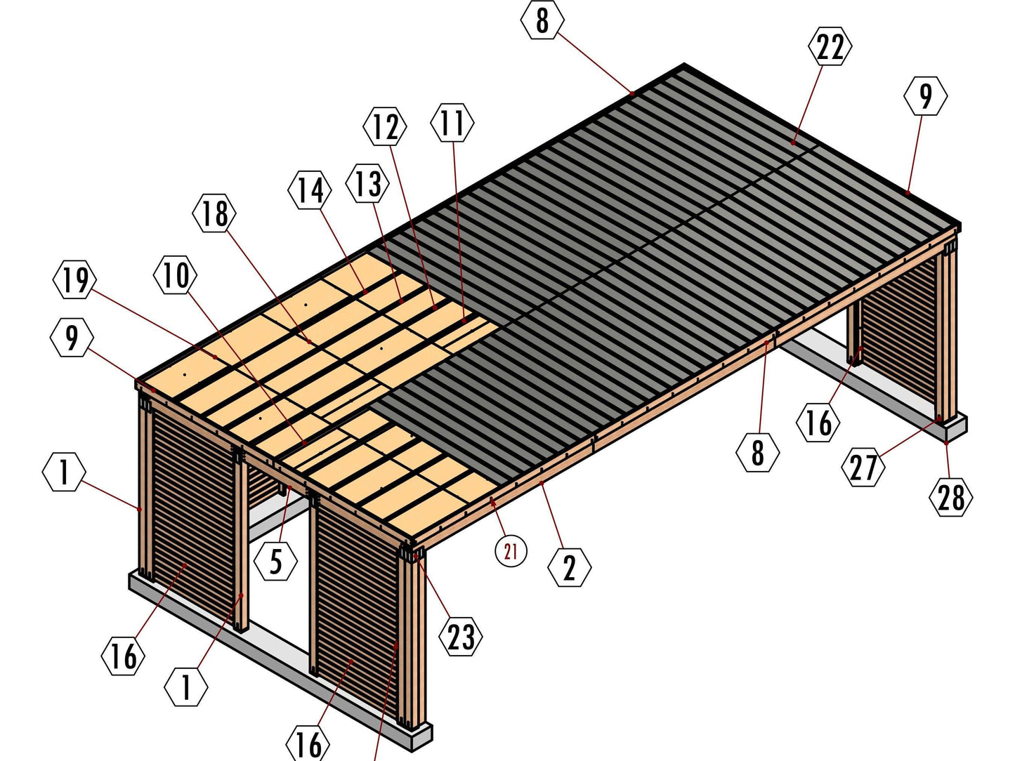 18x36 carport plans, 18x36 car garage, 18x36 shed plan, 18x36 shelter plan, 18x36 kitchen plan