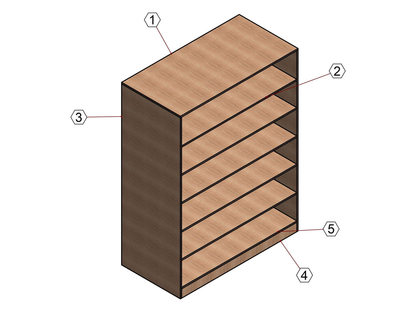 Diy bookcase plan, build plans for bookshelf, book shelves plan