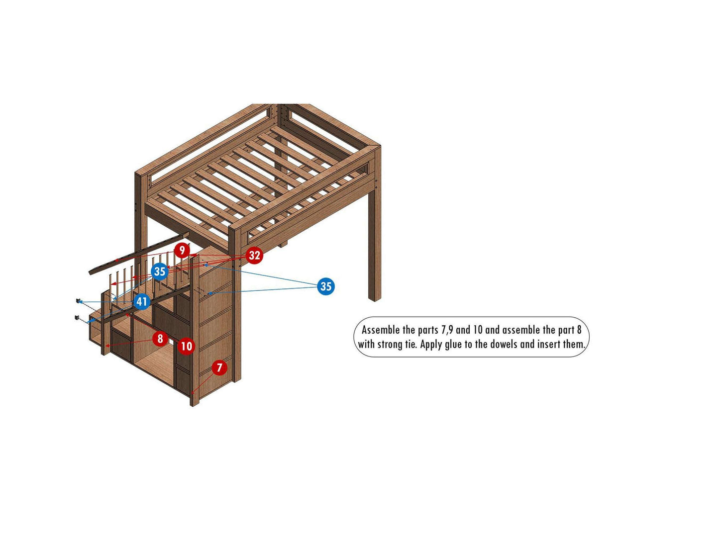 Diy loft bed plan for adult,diy loft bed plans,built in bunkbed plan,building bunkbeds pdf plan