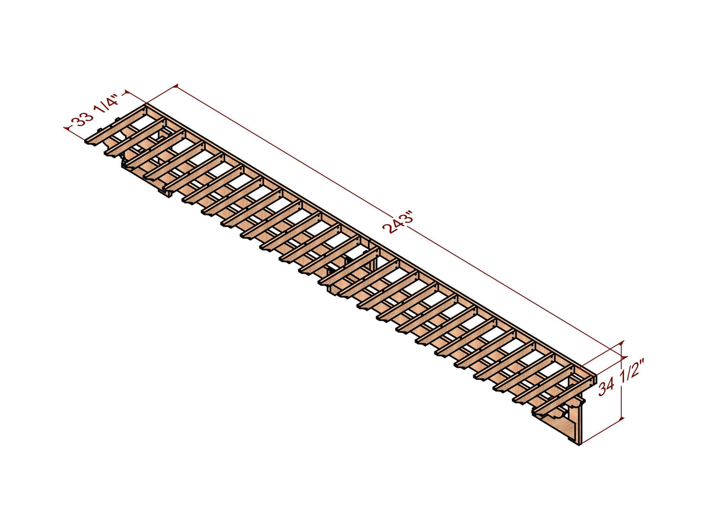 18 ft Garage arbor plan - two Door garage arbor -DIY trellis plans - Window trellis - cottage door pergola plans