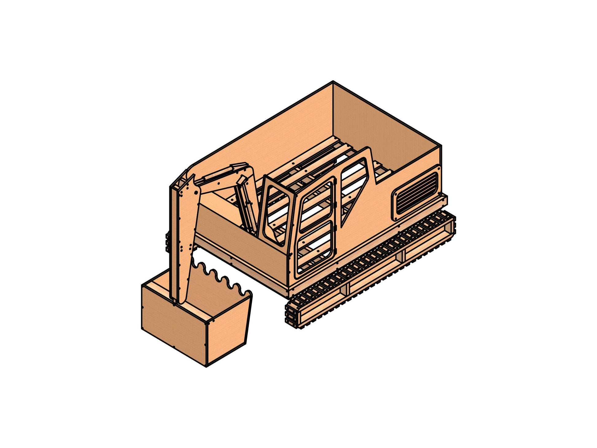 Transform Your Bedroom with Ultimate Full Size Excavator Bed plans – The Perfect Blend of Playfulness and Comfort