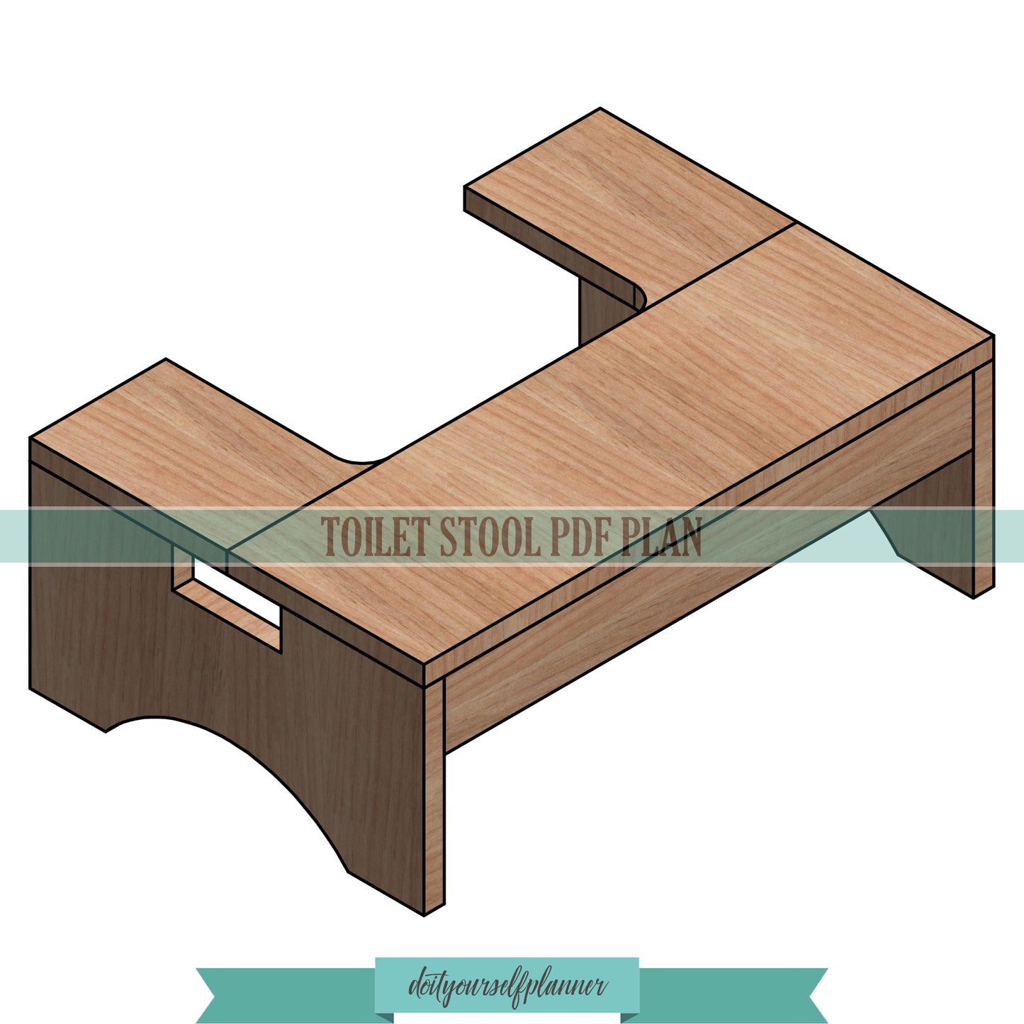 DIY Wooden Toilet Stool Plans