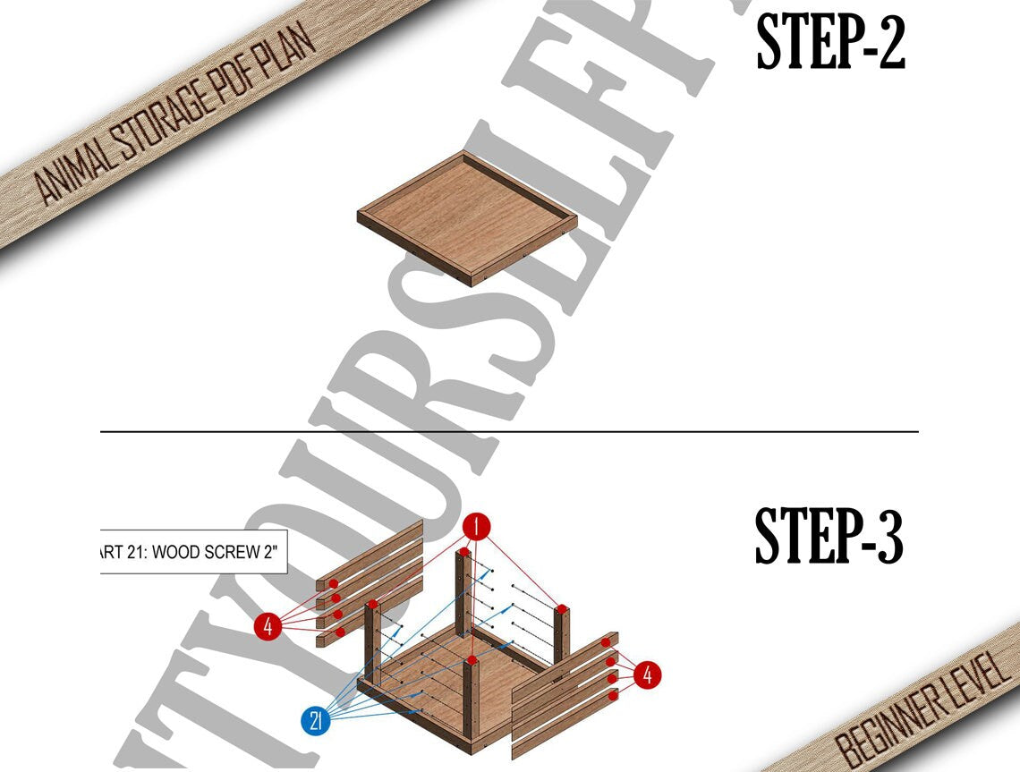 Diy Toy Storage Plan- Wooden Toy Box - Truck Toy Storage - Toy Basket