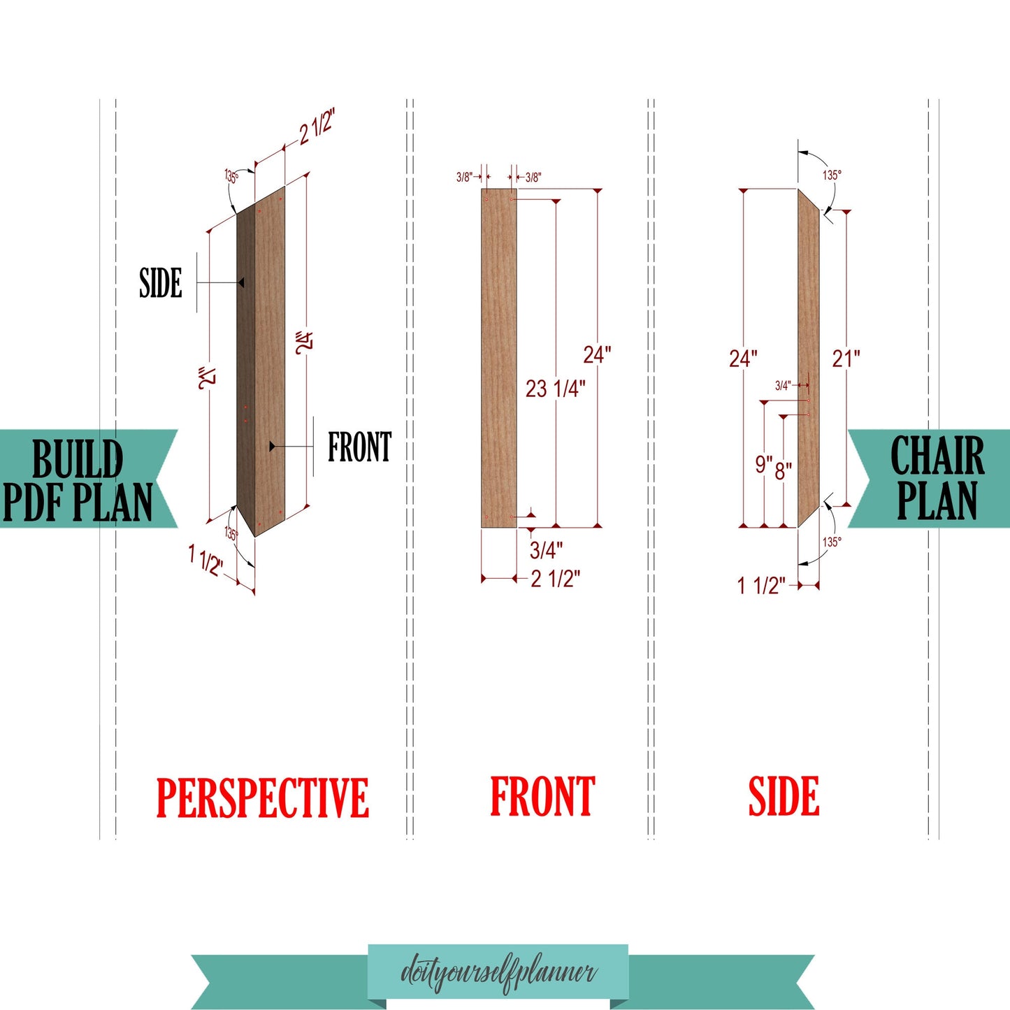 DIY Patio chair Plan , Outdoor chair plans , Build your own chair , build plans for chair