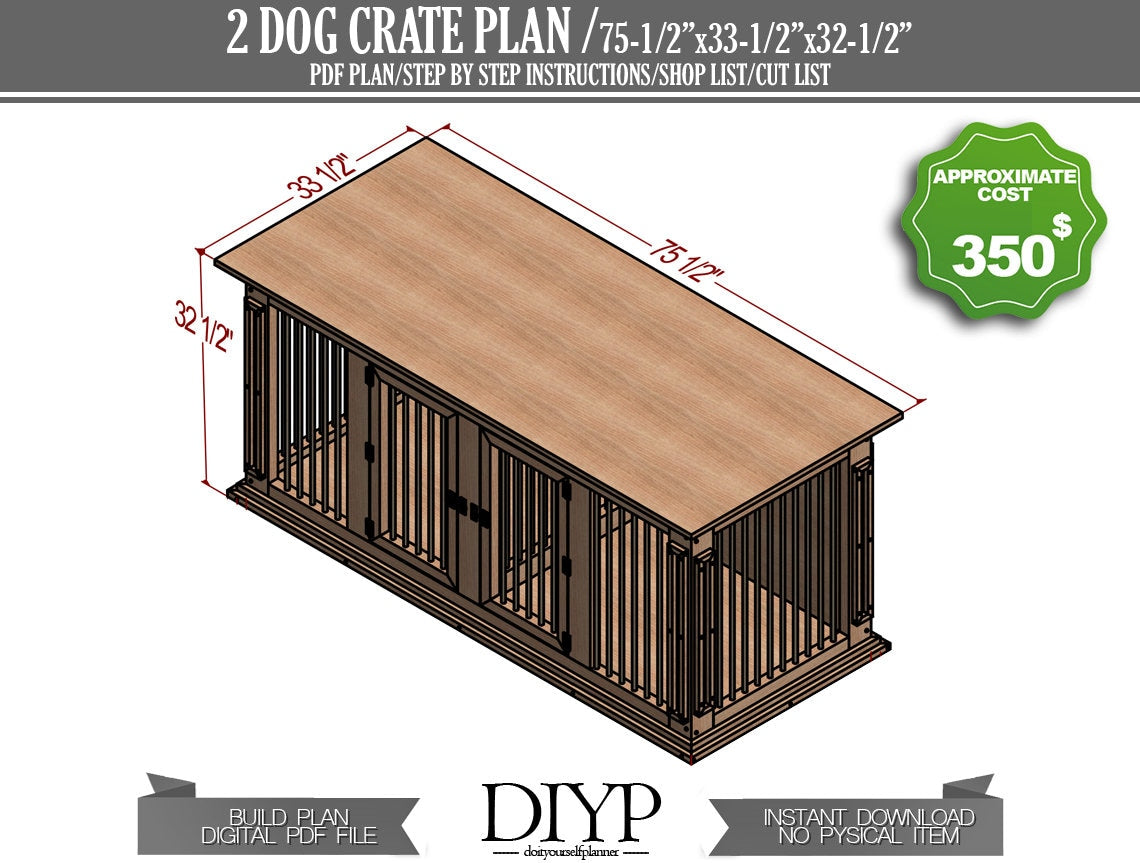 Diy indoor fashion dog kennel plans