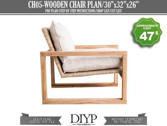 Patio chair Plan, Lawn chair, Outdoor chair, Garden chairs, Wicker chair, Chair cushions, Lounge chair, Outdoor chair plans, diy chair plan