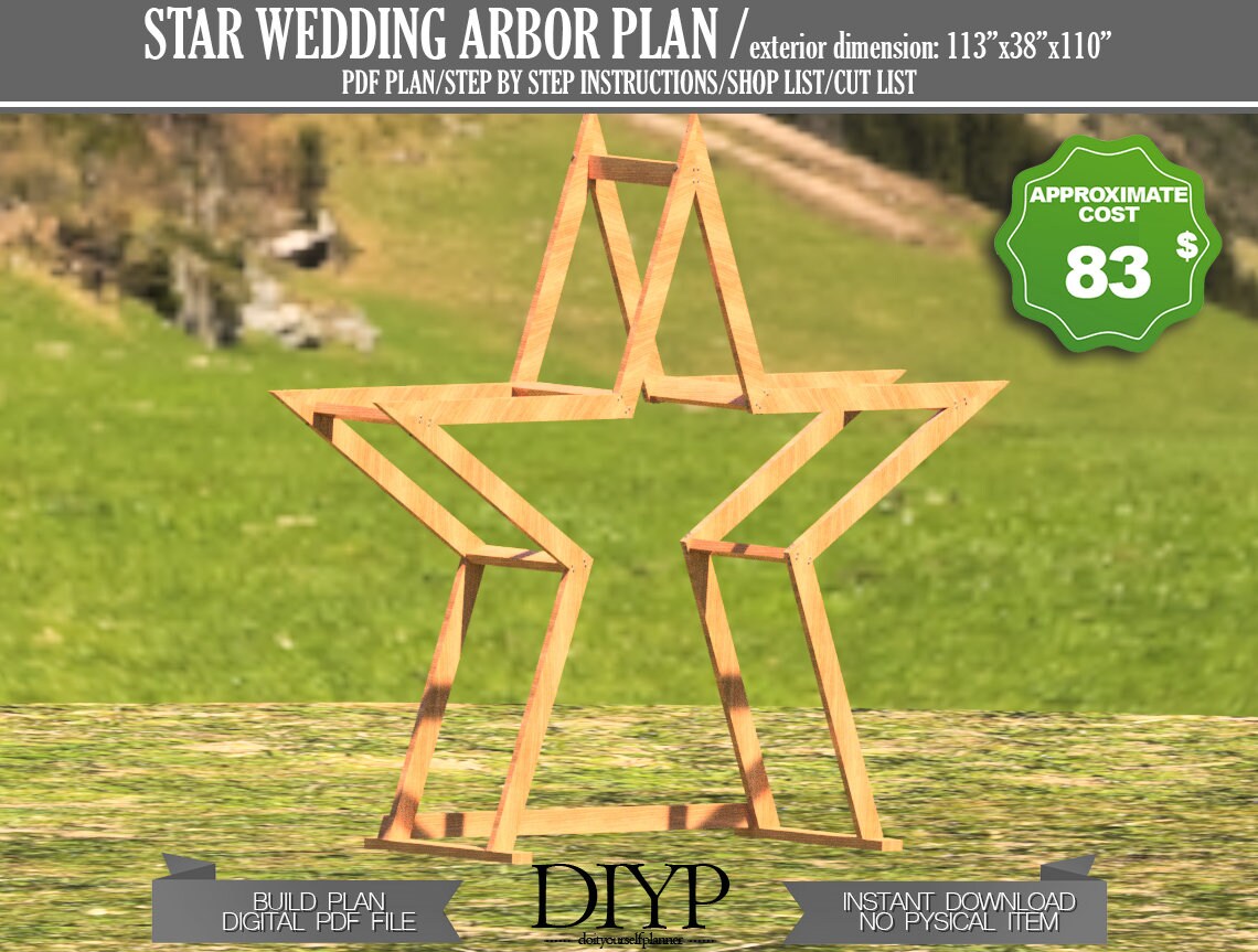 Wedding trellis plans, wedding arch frame, diy project, build plan for wedding arbor, bohem wedding decoration