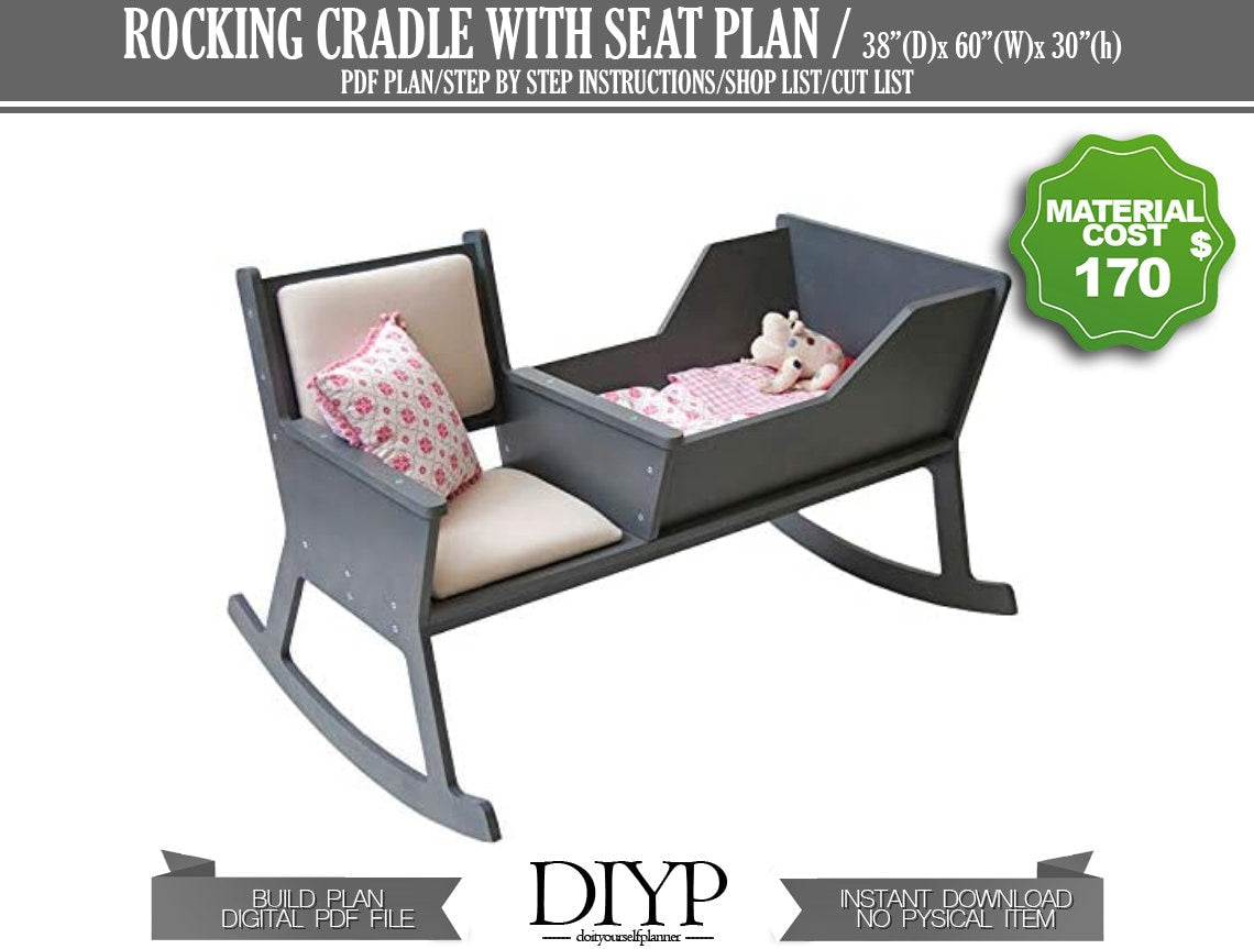 Cradle chair plans, cradle with seat plans, Learn how to build a rocking chair crib