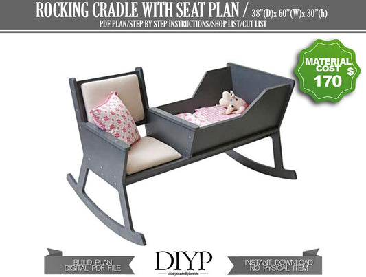 Cradle chair plans, cradle with seat plans, Learn how to build a rocking chair crib