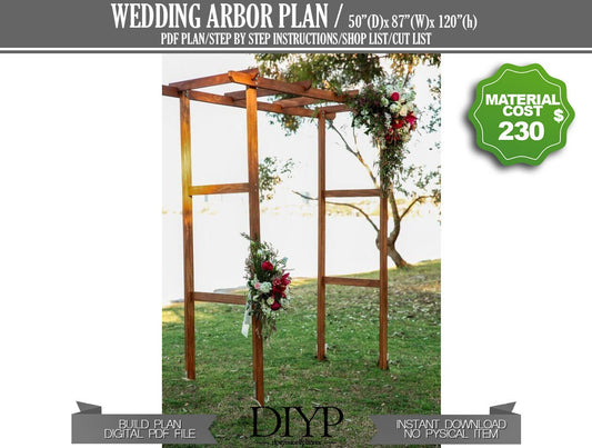 DIY wedding trellis plans