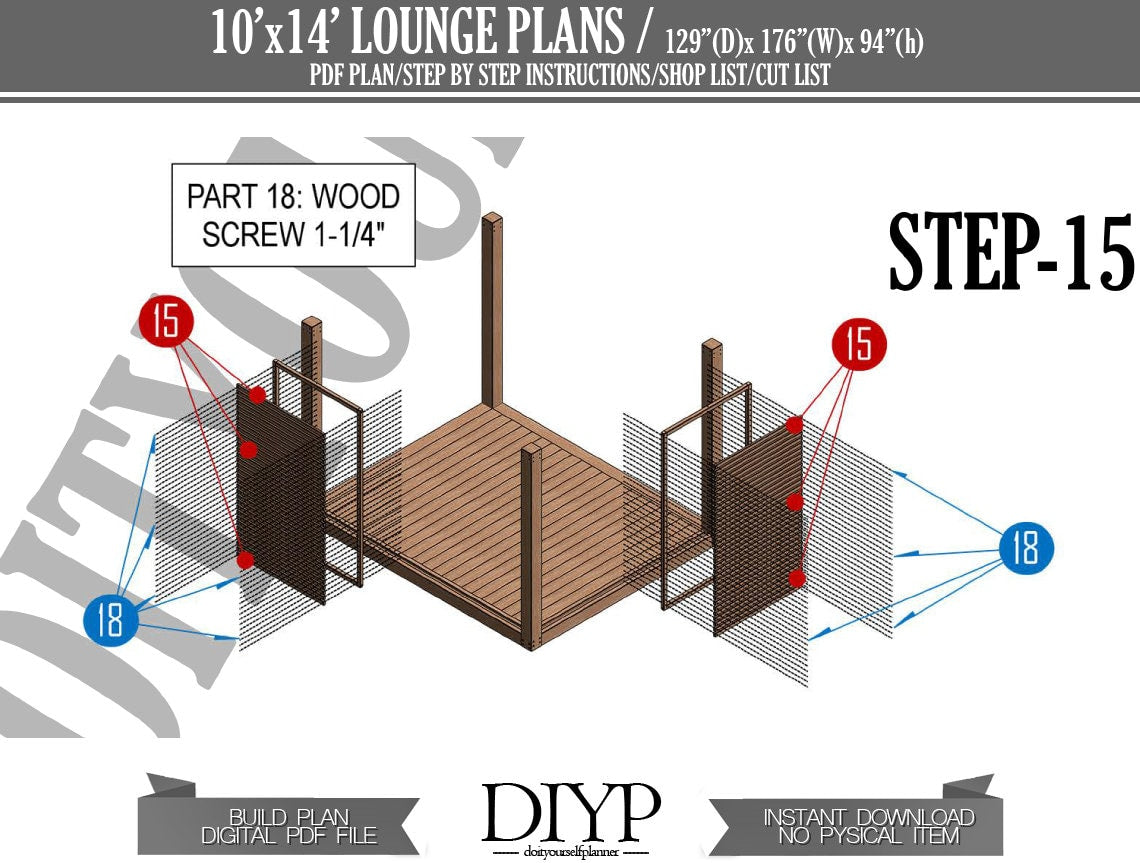 Pergola plan, diy veranda plan, easy patio plan,modern lounge plan, Shed plans for backyard ideas