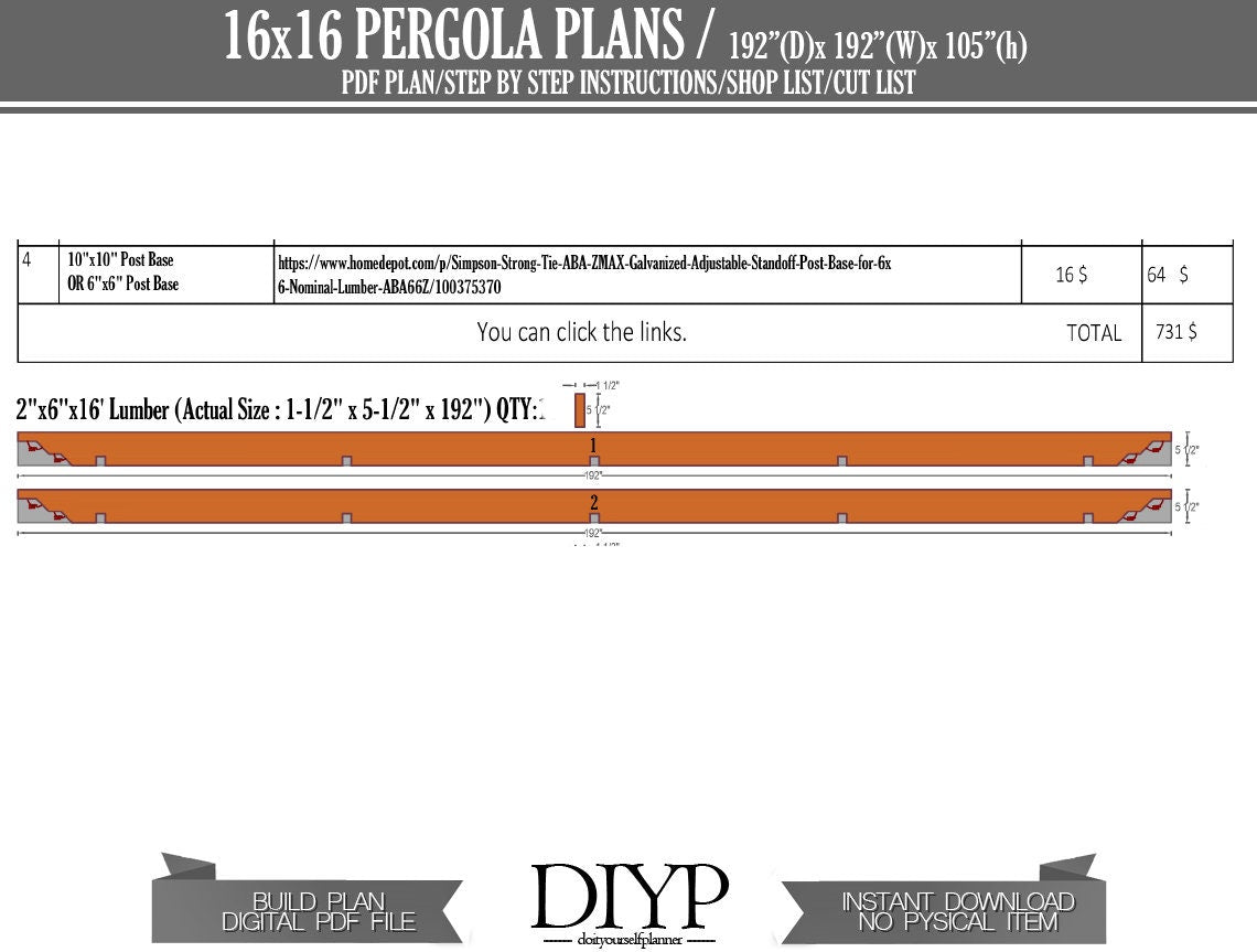 16x16 pergola plan , backyard pergola ideas , build your own pergola