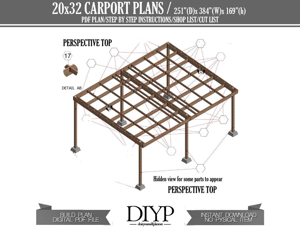 DIY Plans for shed, 20x32 Single Slope Covered deck