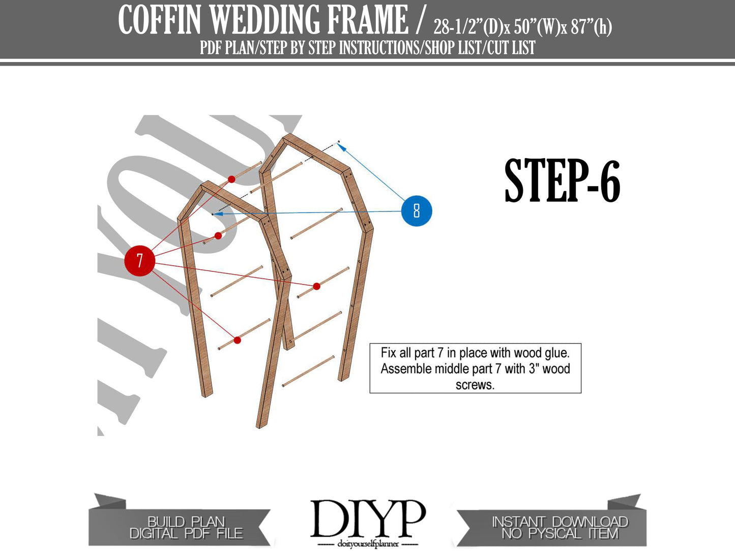Portable Coffin Wedding Arbor DIY Plans - Funny Arch Build Instructions
