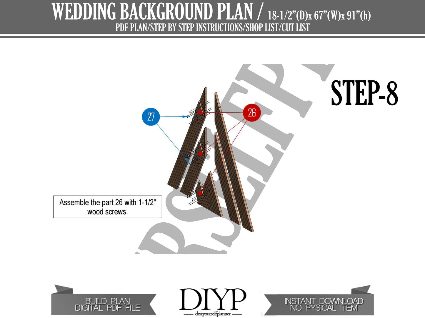 Wedding ideas - Wedding Decoration for photography - Build Instructions plans for wedding arch
