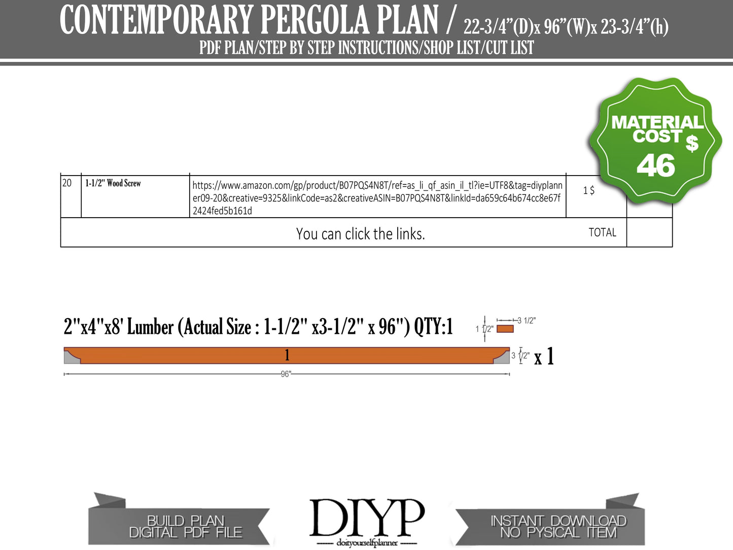 8ft Wall Attached Pergola Plans - Lattice Door cover - lattice Window Cover - window arbor - door arbor - over door pergola