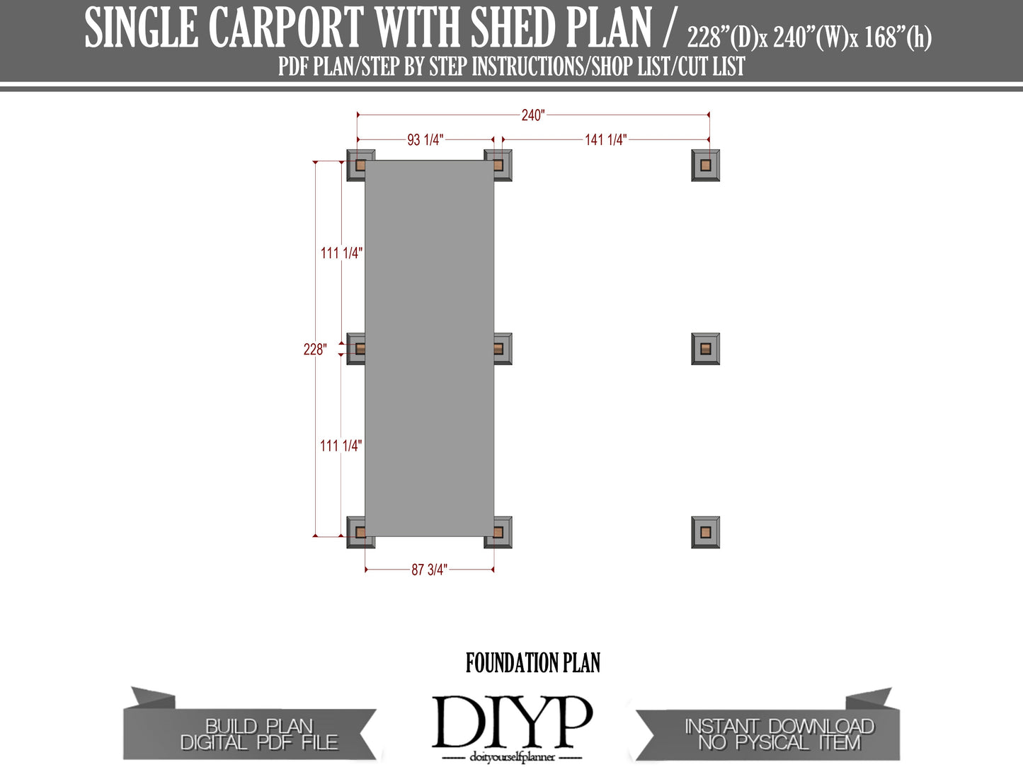 19x20 carport, single carport with storage shed - How to build a carport - diy garage plans