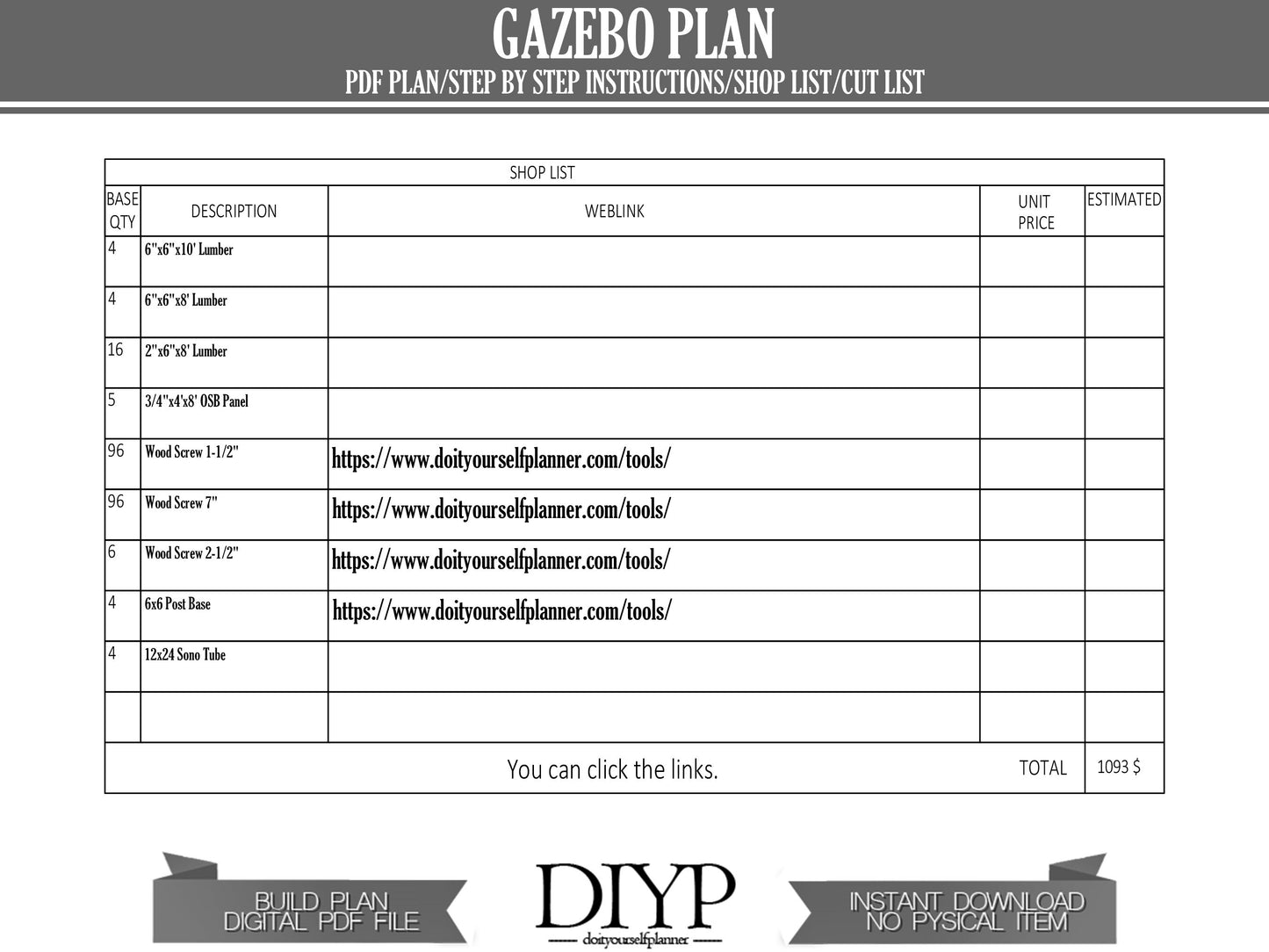 10x10 Pergola plan,Gazebo plans,shelter plans,veranda plans,10x10 Shed plans
