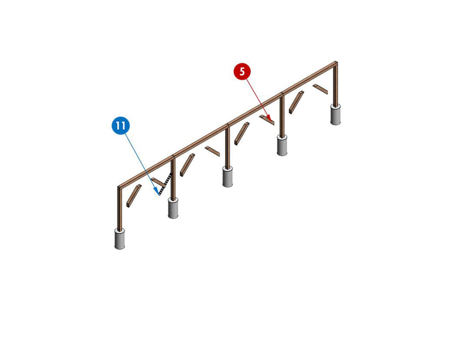 14x48 Attached Lean to Carport Plan , 14x48 wooden car garage plan , build plans for carport